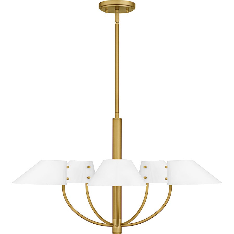 Penley 5Light Chandelier, Brushed Gold/Metal