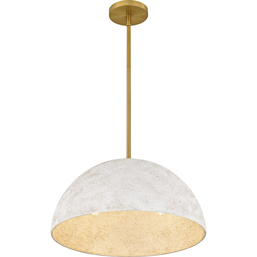 Portia 3Light Pendant, Brushed Gold/Metal