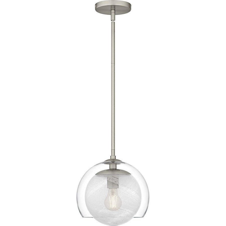 Eslinger 1Lt Mini Pendant, Nickel/Clear/Cloud Inside/Clear