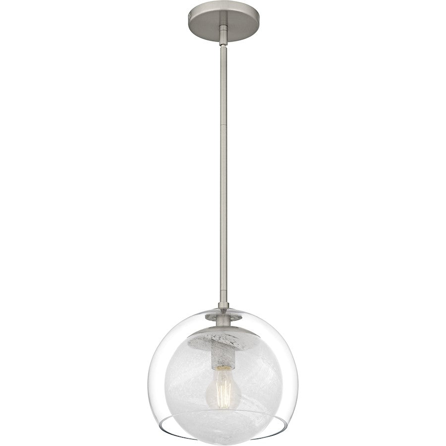 Eslinger 1Lt Mini Pendant, Nickel/Clear/Cloud Inside/Clear
