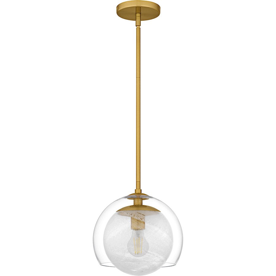 Eslinger 1Lt Mini Pendant, Gold/Clear/Cloud/Clear