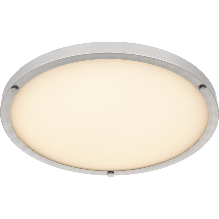 Donne Lt Semi-Flush, Nickel/Etched Painted White Inside