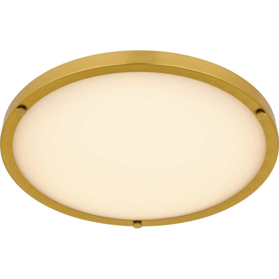 Donne Lt Semi-Flush Mount, Gold/Etched Painted White Inside