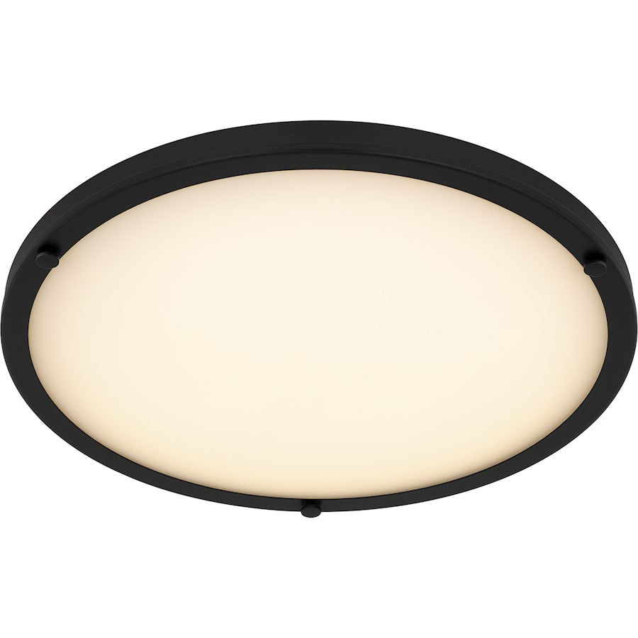Donne Lt Semi-Flush, Black/Etched Painted White Inside