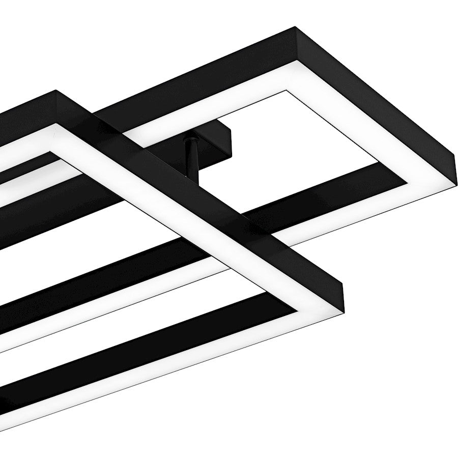 Lawless Light Semi-Flush Mount, Matte Black