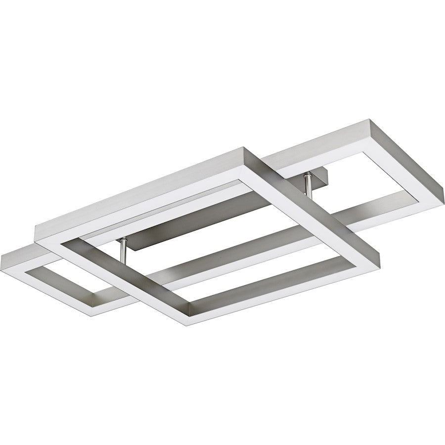 Lawless Light Semi-Flush Mount, Painted Brushed Nickel