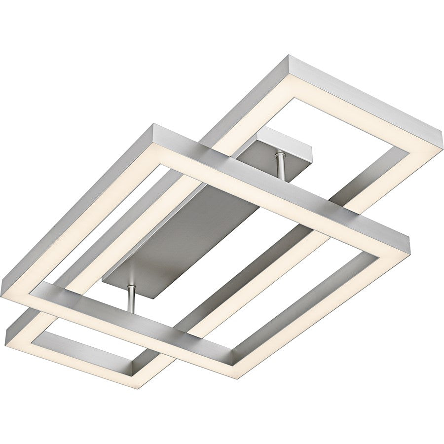 Lawless Light Semi-Flush Mount, Painted Brushed Nickel