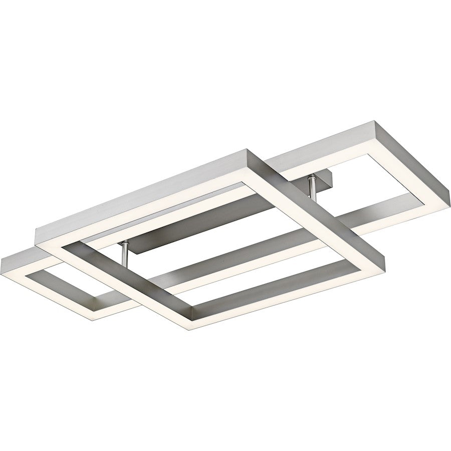 Lawless Light Semi-Flush Mount, Painted Brushed Nickel