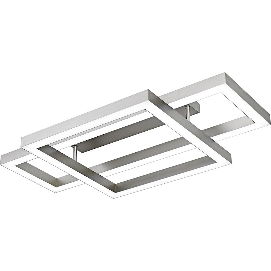 Lawless Light Semi-Flush Mount, Painted Brushed Nickel