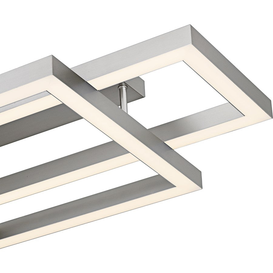 Lawless Light Semi-Flush Mount, Painted Brushed Nickel