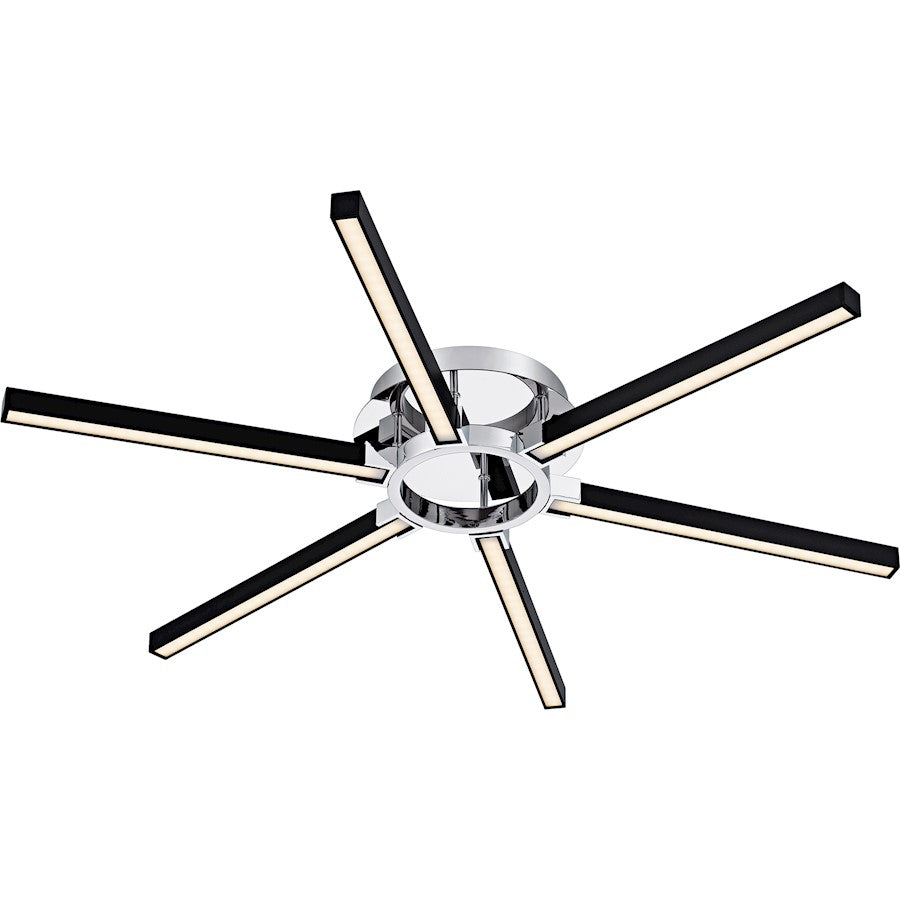Zealand Light Semi-Flush Mount, Polished Chrome