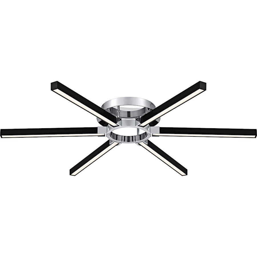 Zealand Light Semi-Flush Mount, Polished Chrome