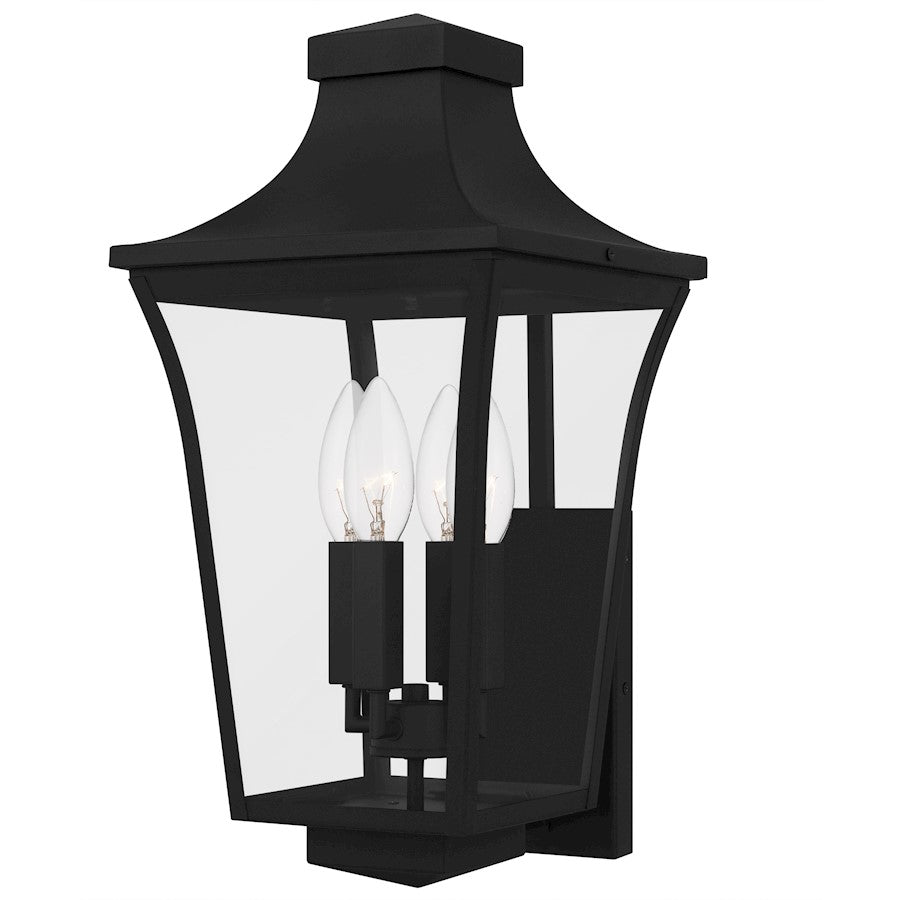 Quoizel Quentin 4Light 20" Outdoor Lantern, Earth Black/Clear Glass - QTN8410EK