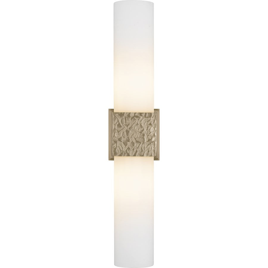 Arline 2Light Wall Sconce, Bronze Gold/Opal Etched Glass