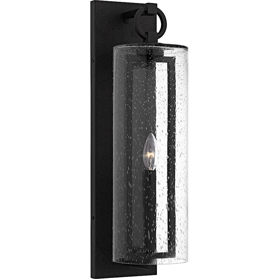 Quoizel Redan 1Lt 22" Outdoor Lantern, Stone Black/Clear Seedy - RDN8406SBK