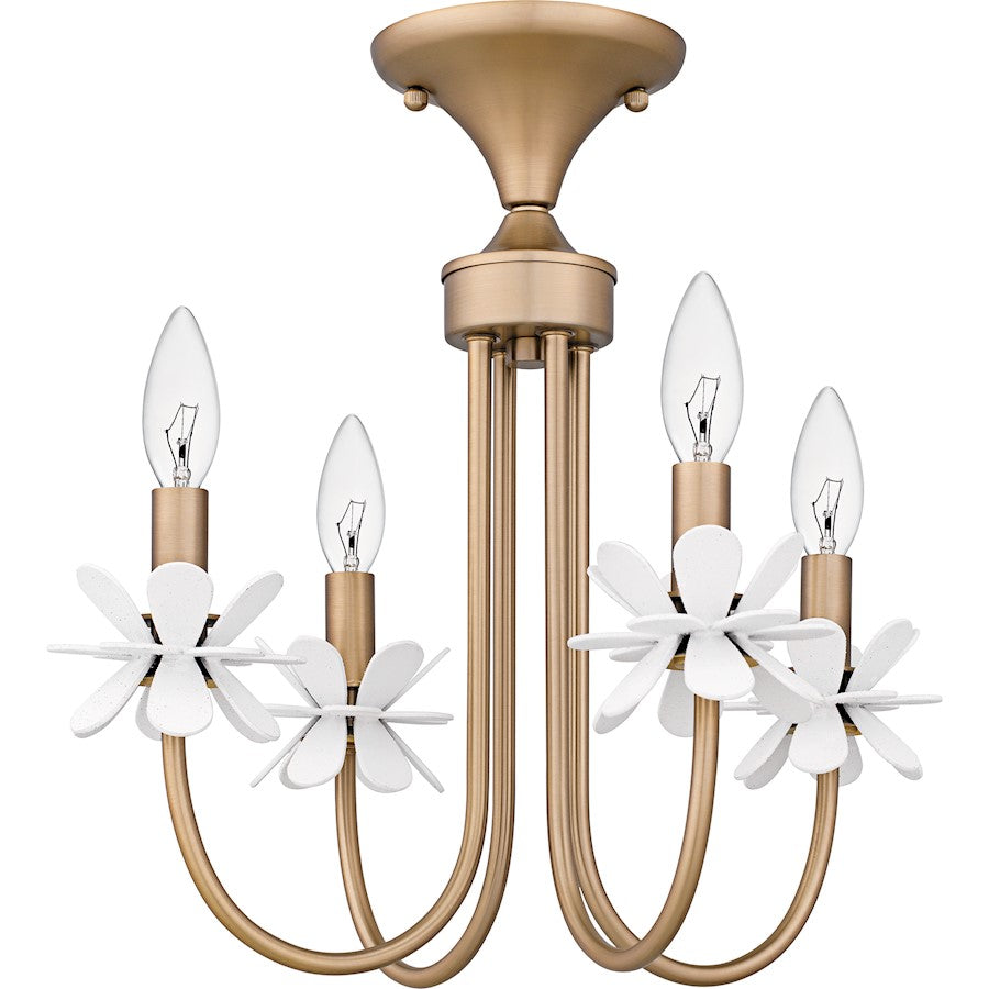 Remy 4Light Semi-Flush Mount, Bronze Gold
