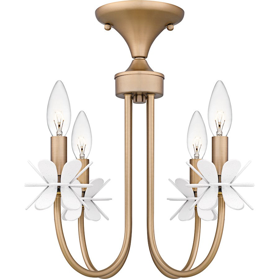 Remy 4Light Semi-Flush Mount, Bronze Gold