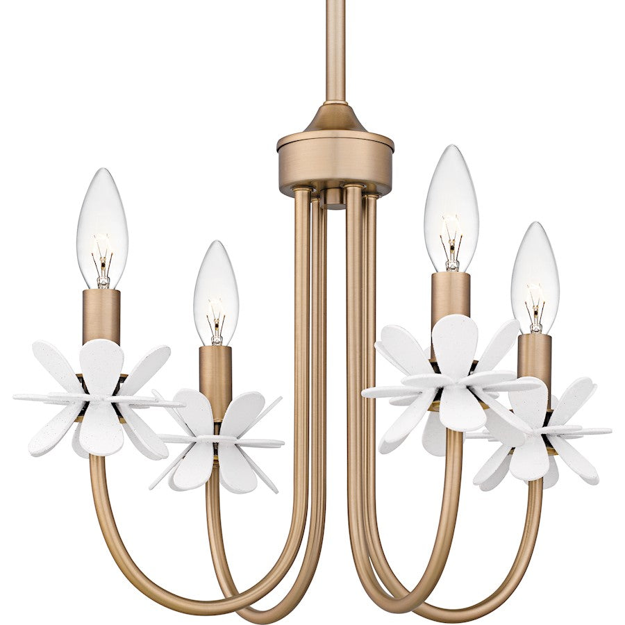 Remy 4Light Chandelier, Bronze Gold