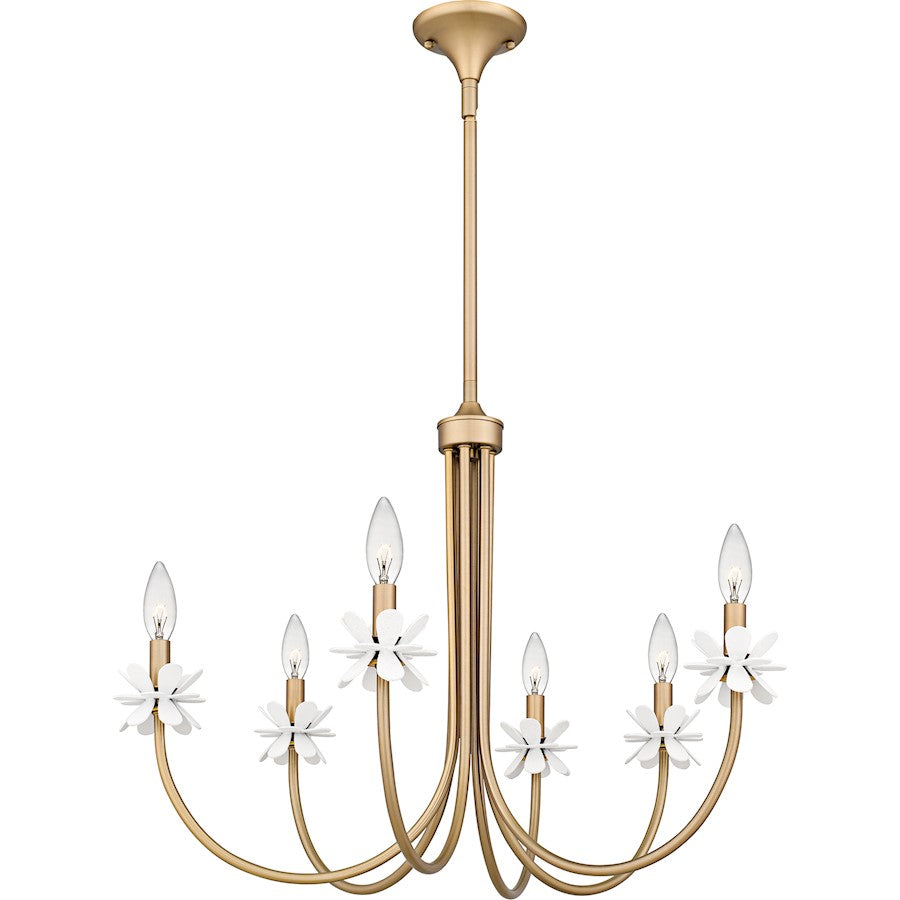 Remy 6Light Chandelier, Bronze Gold