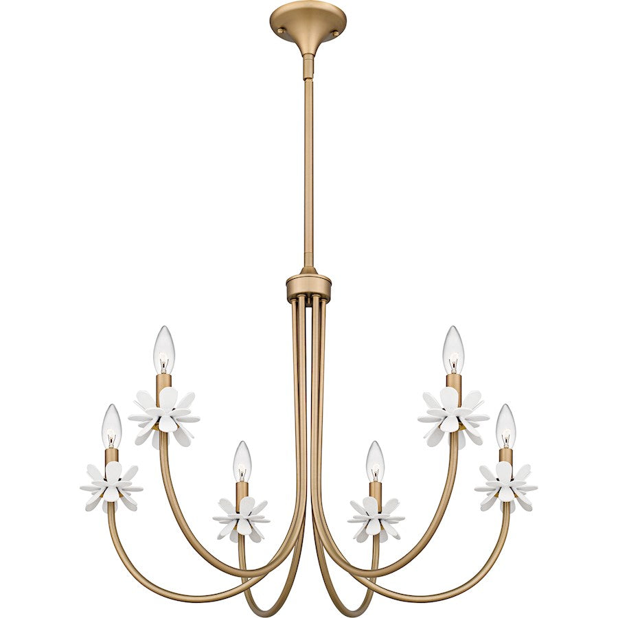 Remy 6Light Chandelier, Bronze Gold