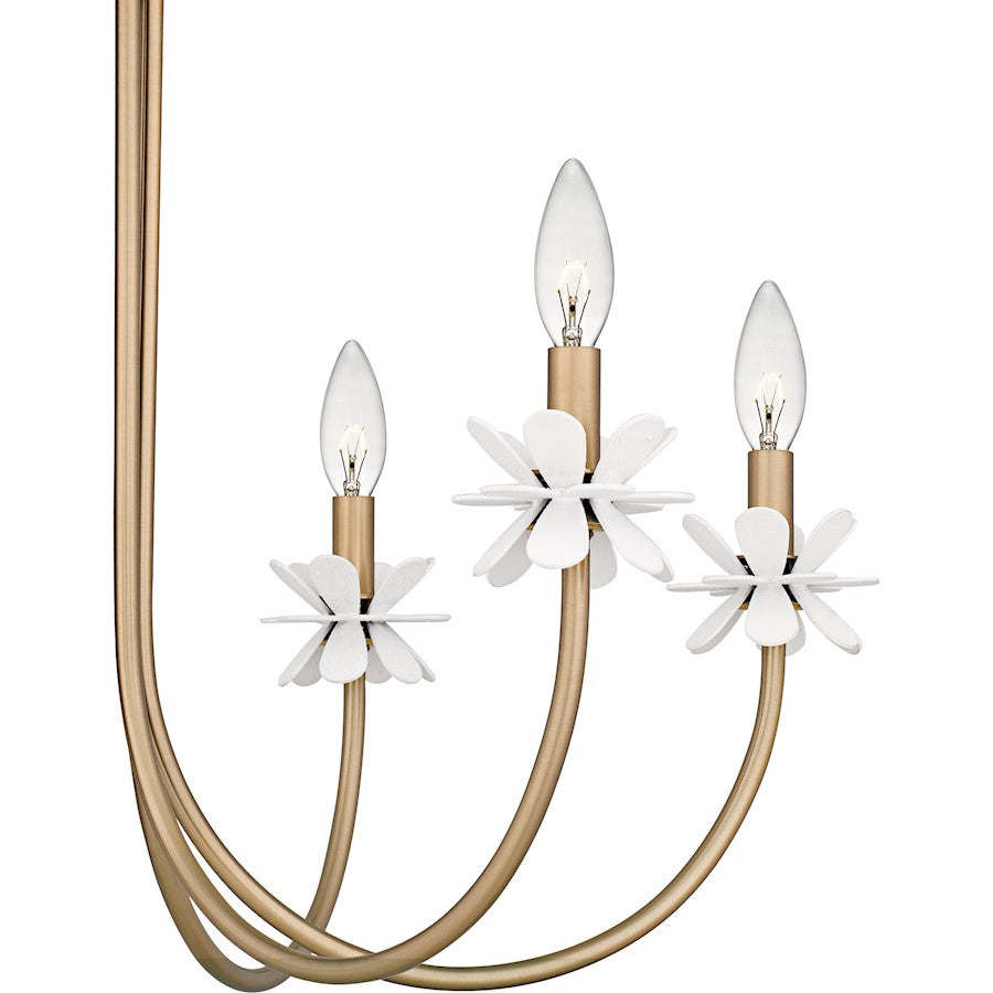 Remy 6Light Chandelier, Bronze Gold