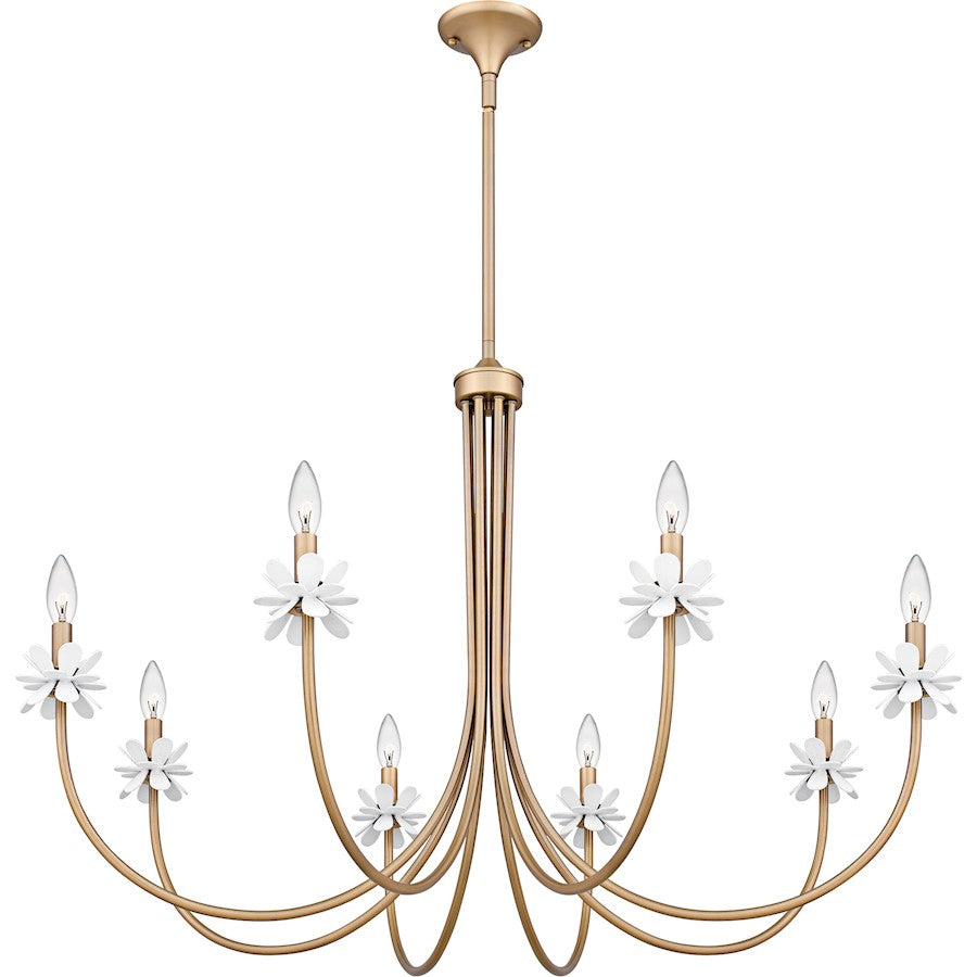 Remy 8Light Chandelier, Bronze Gold