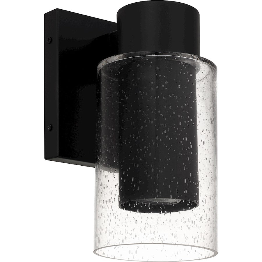 Sawyer 1Lt 10" Outdoor Lantern, Black/Clear Seedy