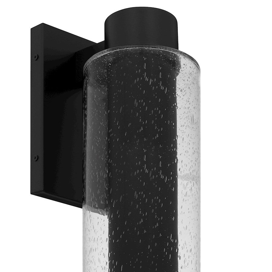 Sawyer 1Lt 20" Outdoor Lantern, Black/Clear Seedy