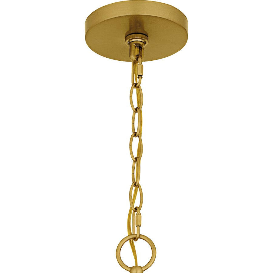 Shea 6Light Chandelier, Brushed Gold/Glass