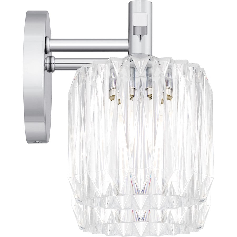 Spade 2Light Bath Light, Polished Chrome/Clear Acrylic