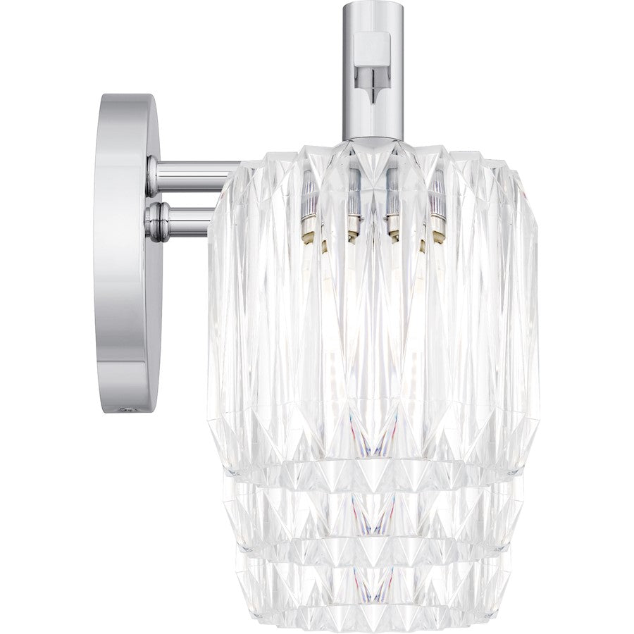 Spade 3Light Bath Light, Polished Chrome/Clear Acrylic