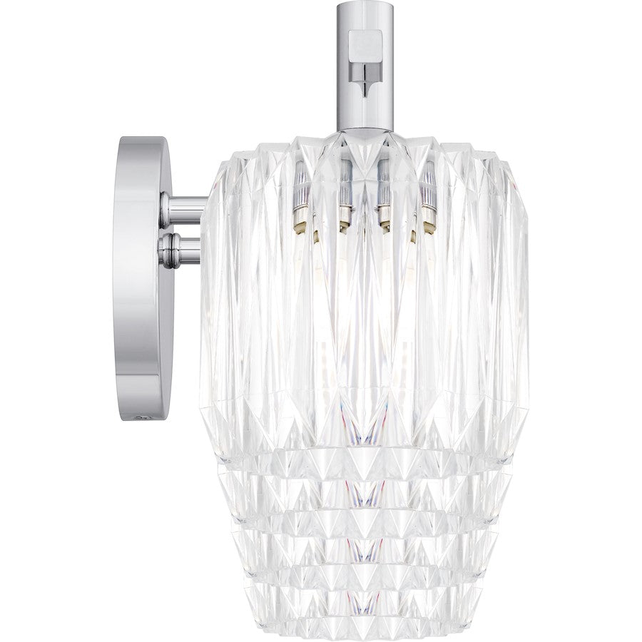 Spade 4Light Bath Light, Polished Chrome/Clear Acrylic