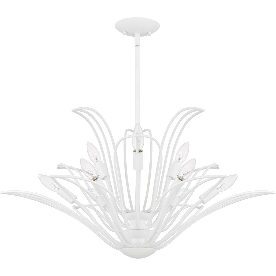 Tallulah 9Light Chandelier, Sand White