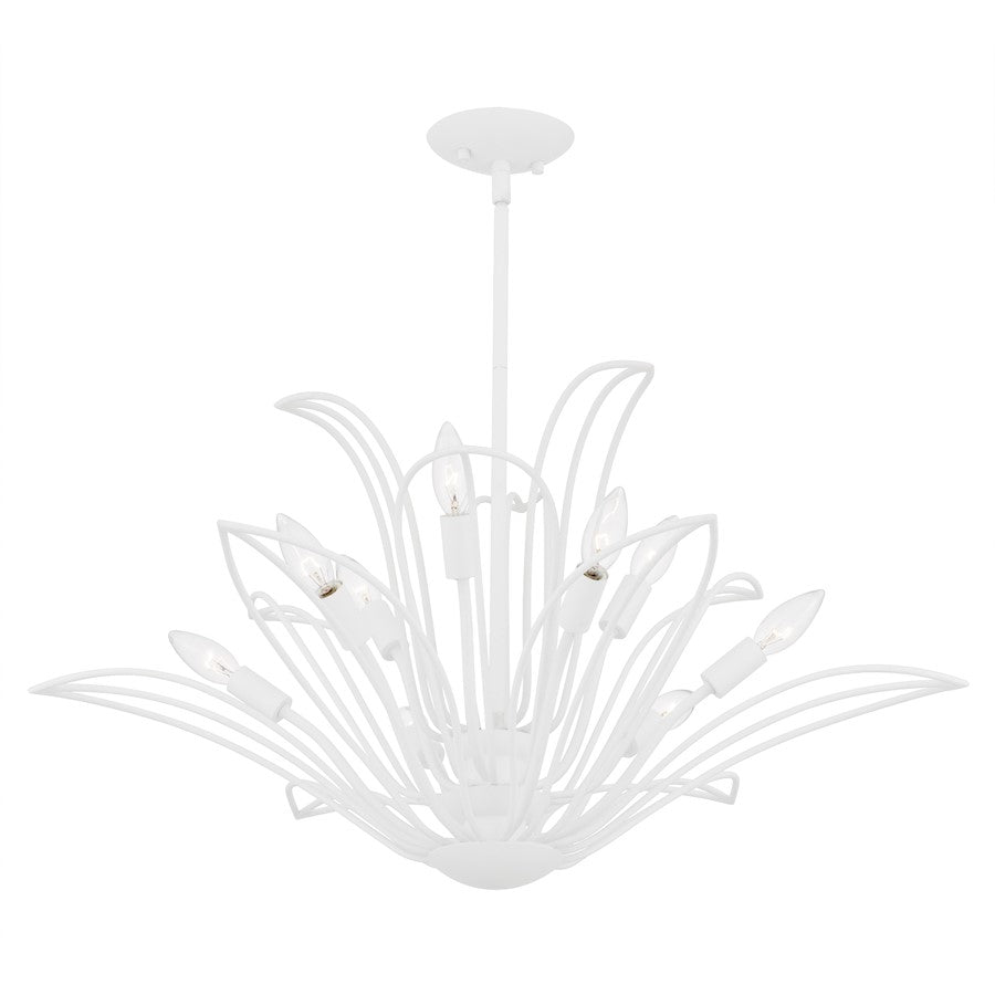 Tallulah 9Light Chandelier, Sand White