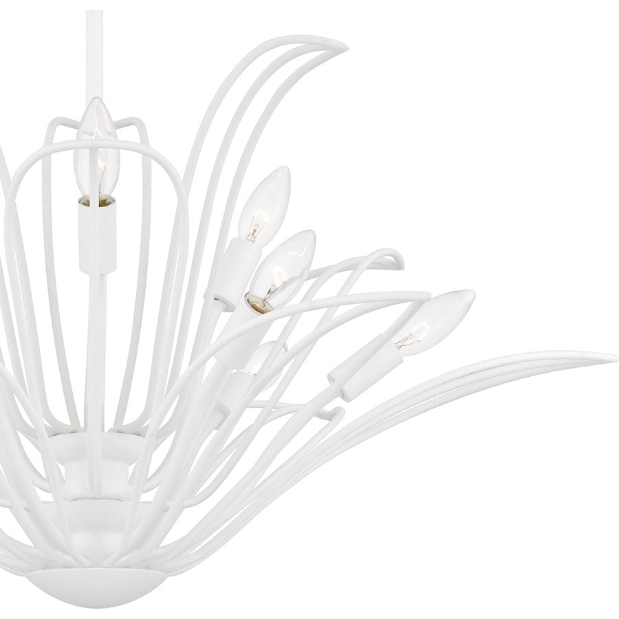 Tallulah 9Light Chandelier, Sand White