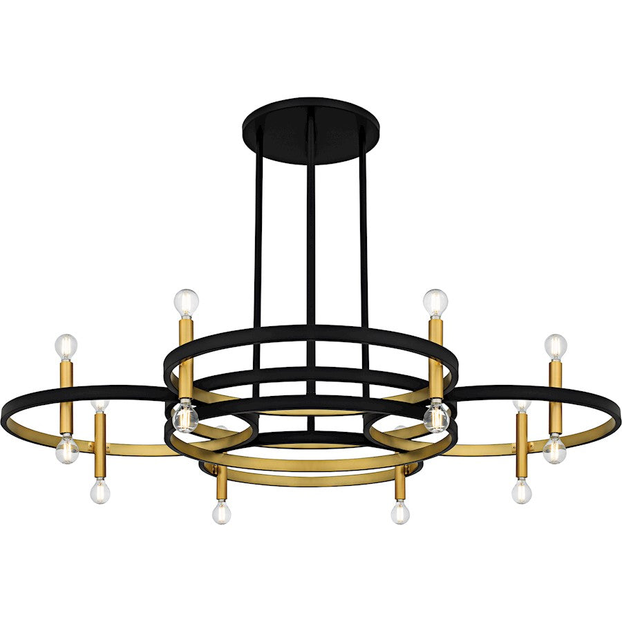 Winsland 16Light Chandelier, Matte Black