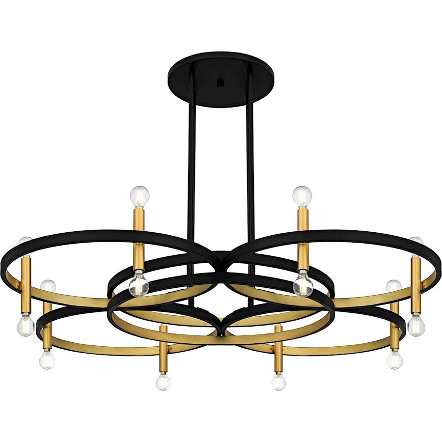 Winsland 16Light Chandelier, Matte Black