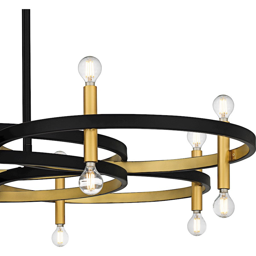 Winsland 16Light Chandelier, Matte Black