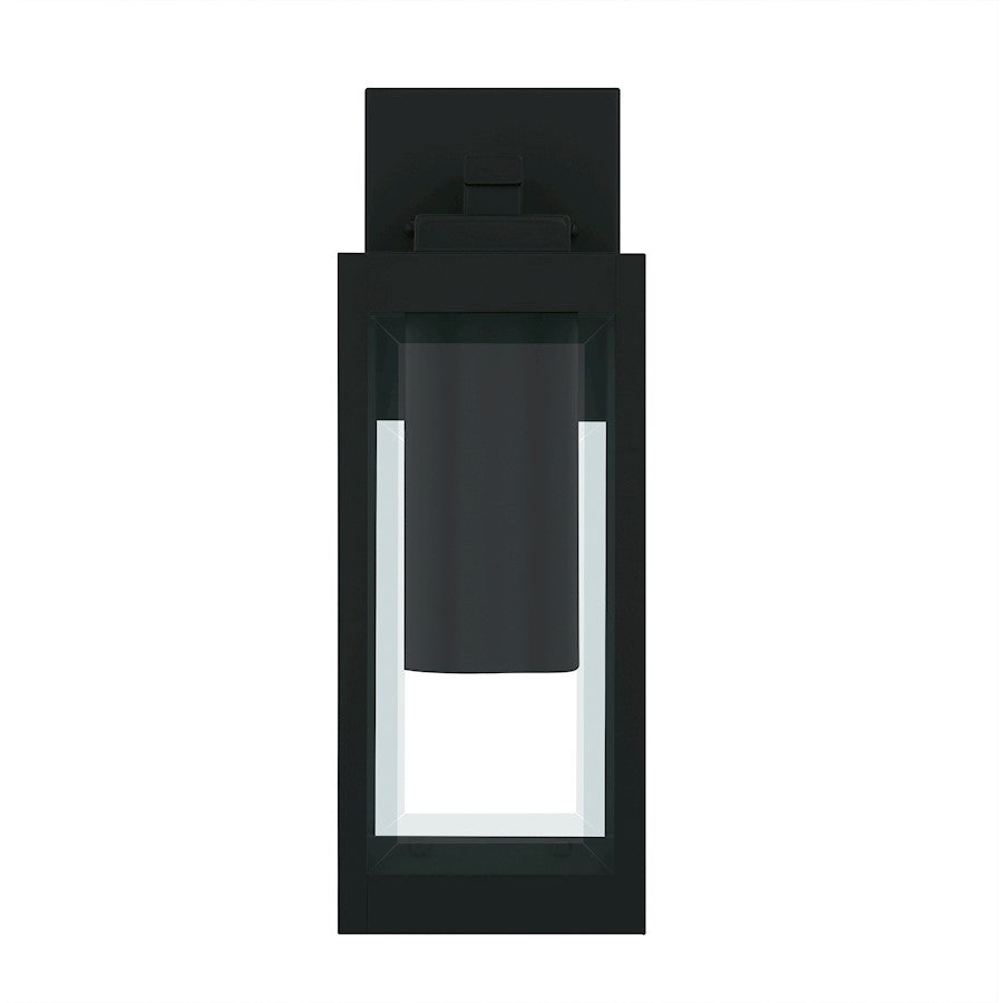Westover 1Lt 14" Outdoor Lantern, Earth Black/Clear Beveled