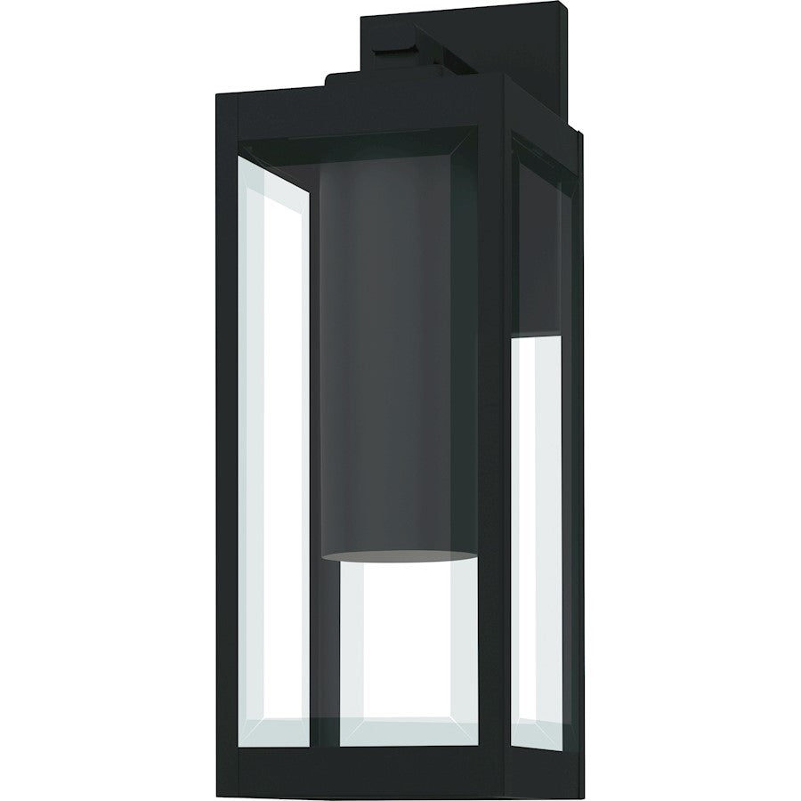 Westover 1Lt 17" Outdoor Lantern, Earth Black/Clear Beveled
