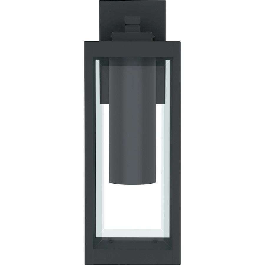 Westover 1Lt 17" Outdoor Lantern, Earth Black/Clear Beveled
