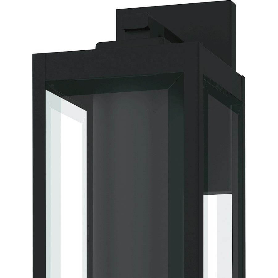 Westover 1Lt 17" Outdoor Lantern, Earth Black/Clear Beveled