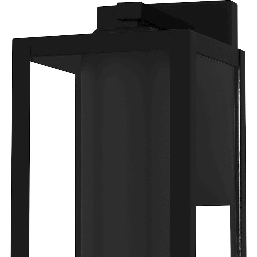 Westover 1Light Outdoor Lantern, Earth Black/Clear Glass