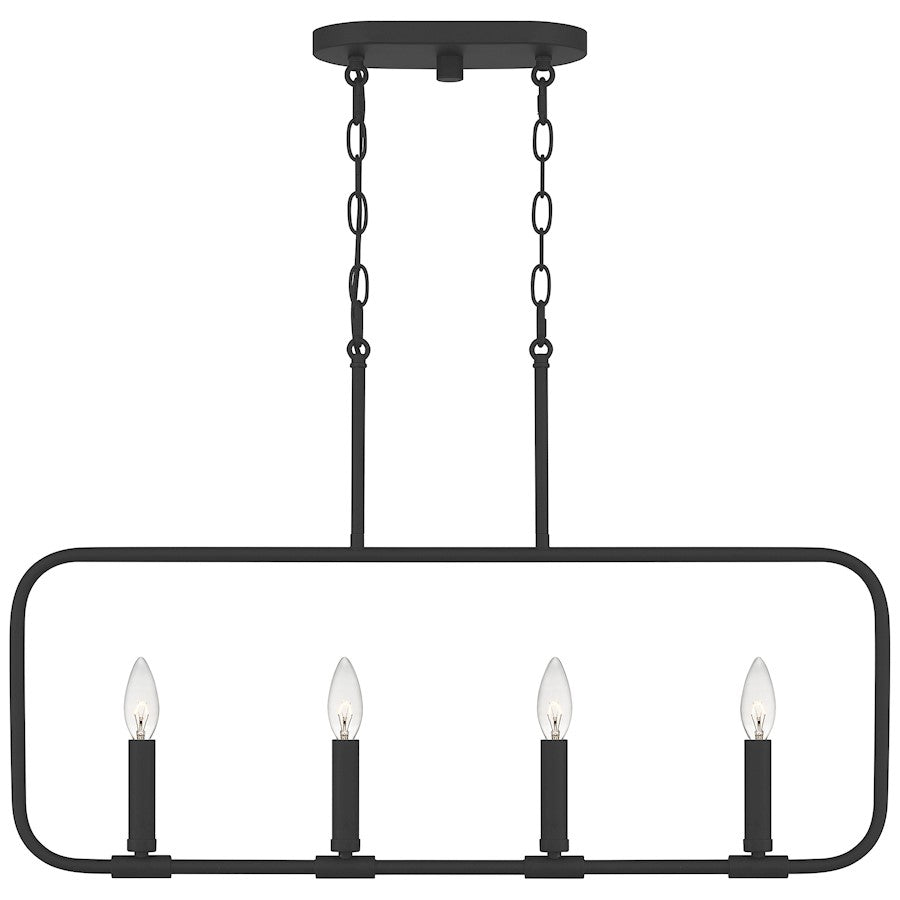 Quoizel Abner 4 Light Island Chandelier, Polished Chrome - ABR432C