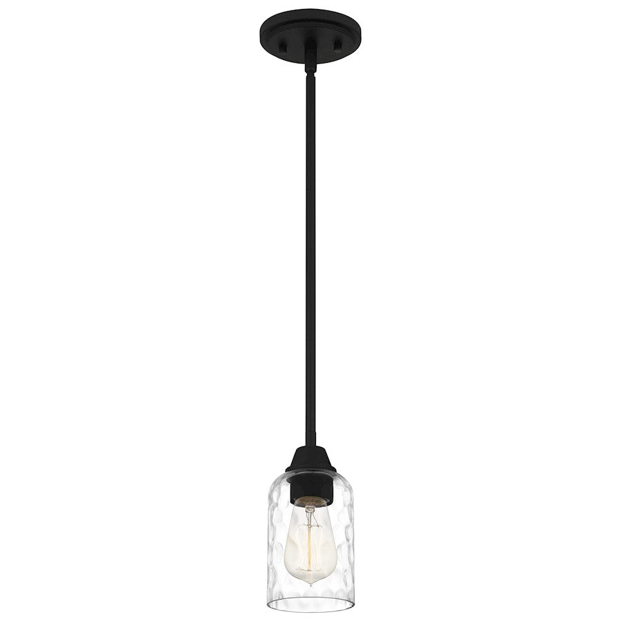 Acacia 1 Light Mini Pendant, Clear Water
