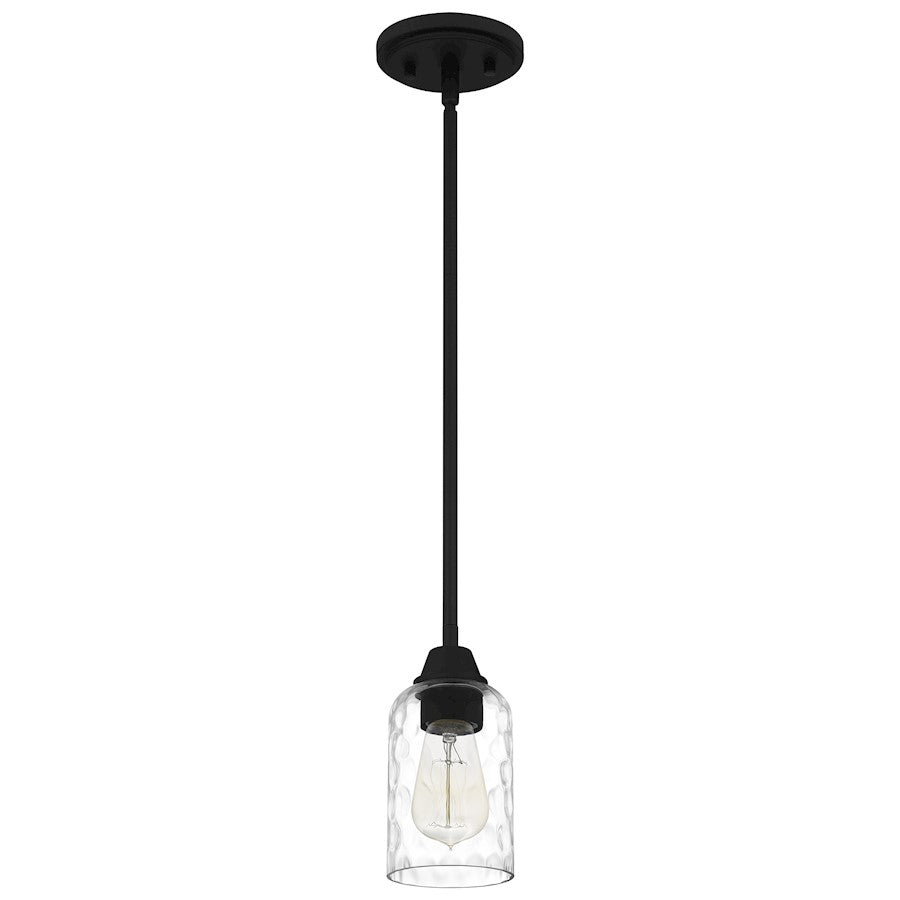 Acacia 1 Light Mini Pendant, Clear Water