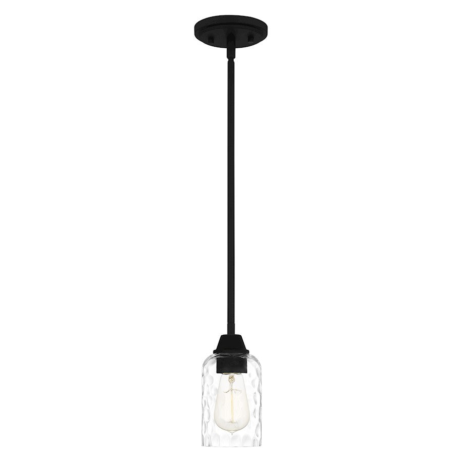 Acacia 1 Light Mini Pendant, Clear Water