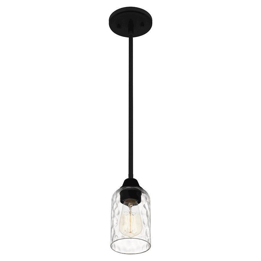 Acacia 1 Light Mini Pendant, Clear Water