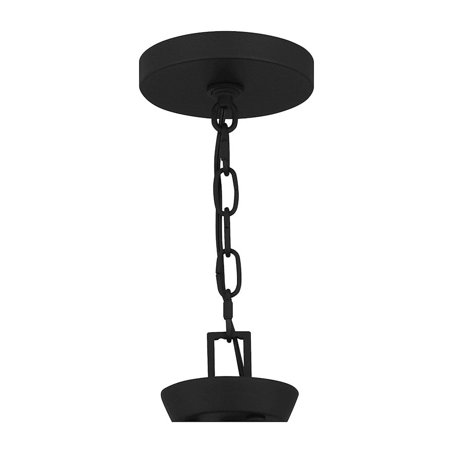 Alpine Chandelier, Earth Black/Clear Seeded