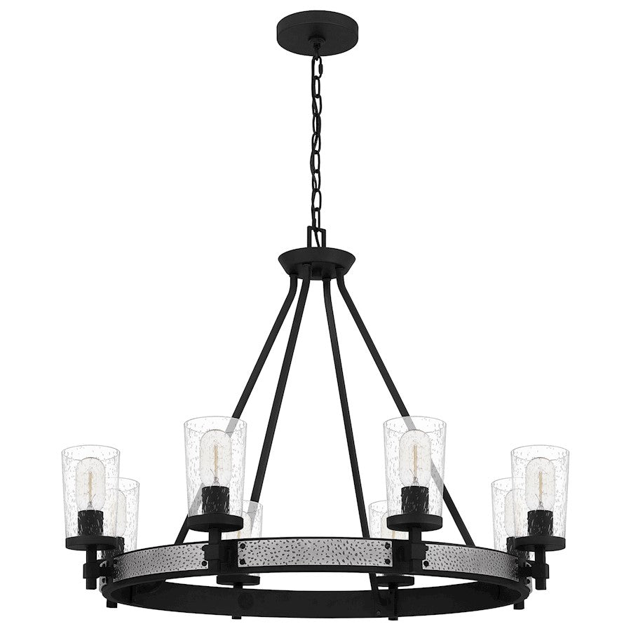 Alpine Chandelier, Earth Black/Clear Seeded